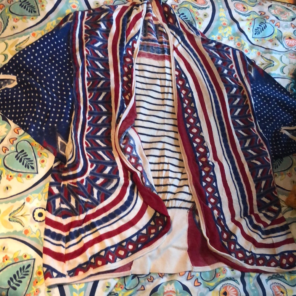 ANTHROPOLOGIE open front light sweater